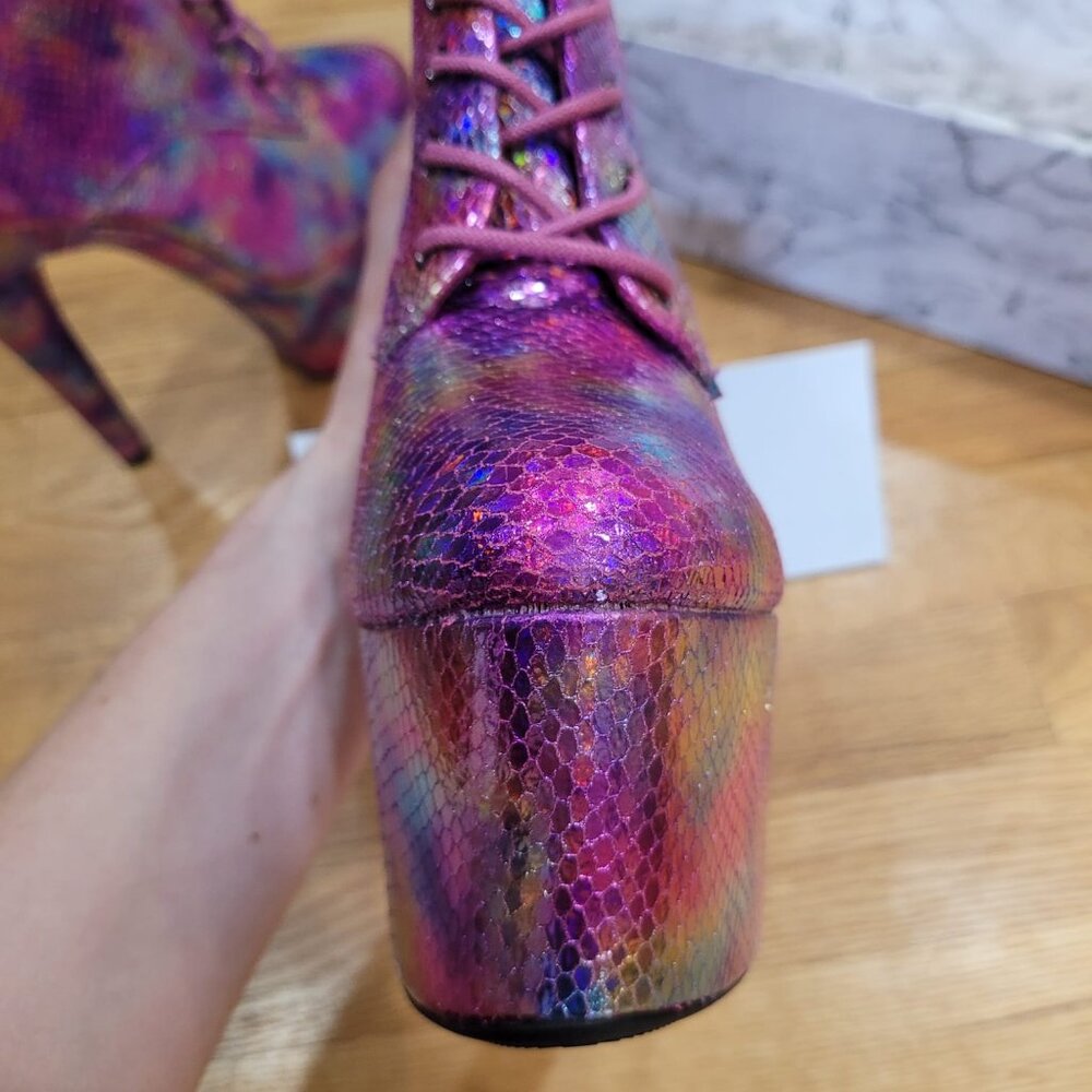 (NEW) 2024 Dragonfly Hella Heels, size 8 US / 8 AU / UK 6 / EU 39, 7 in platform - Picture 8 of 16